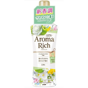 Кондиционер для белья Lion Soflan Aroma Rich Ellie с ароматом зелёного яблока и цветов 480 мл